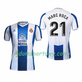 Koszulka RCD Espanyol Marc Roca 21 Domowe Koszulki Piłkarskie 2019-2020 Krótki Rękaw